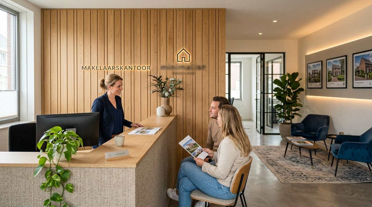 Wandpanelen voor een makelaarskantoor: representatief en warm