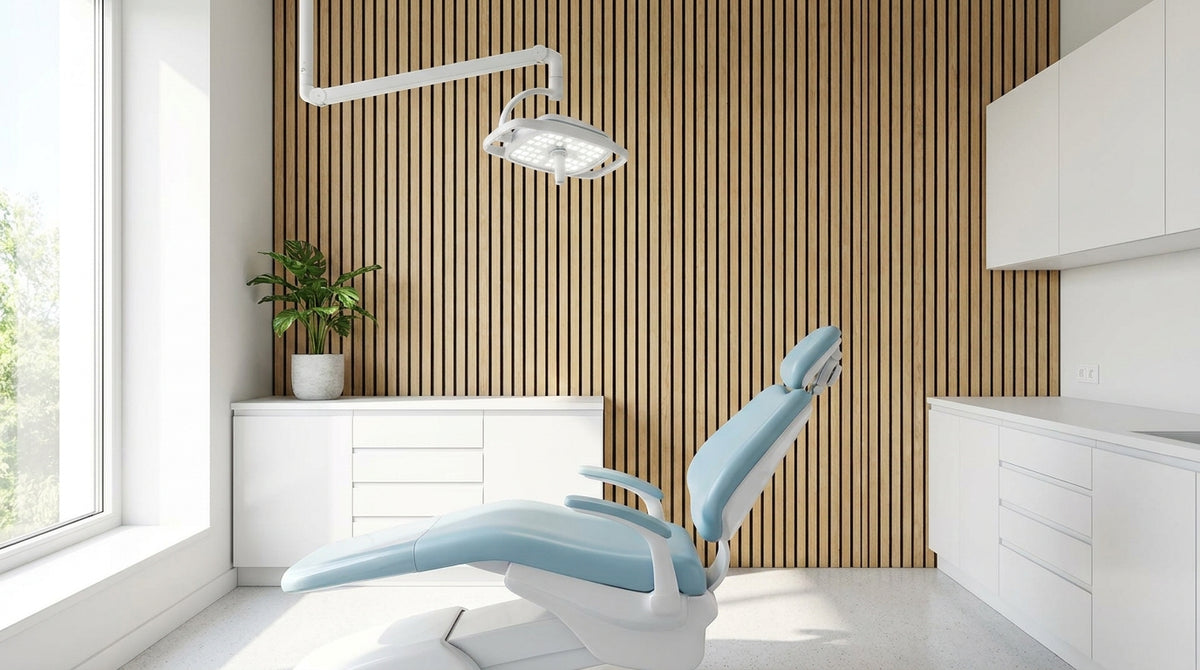 Wandpanelen voor een tandartspraktijk of kliniek