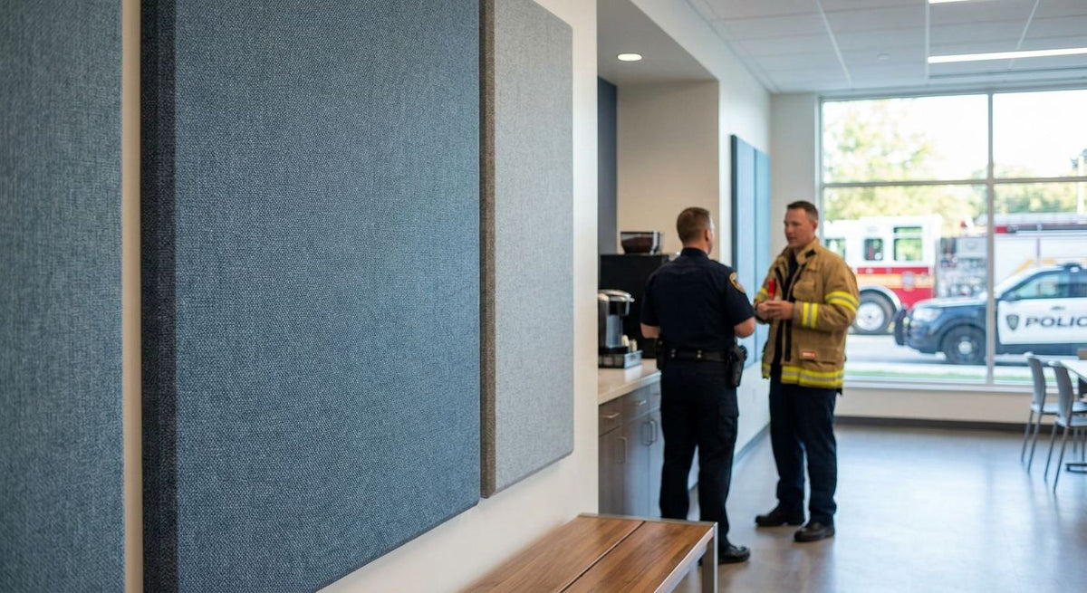 Wandpanelen voor een brandweerkazerne of politiebureau