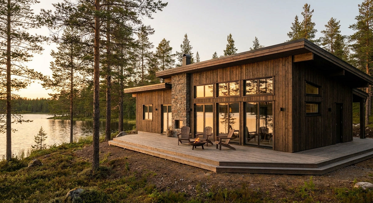 Beste gevelbekleding voor een recreatiewoning of vakantiehuis