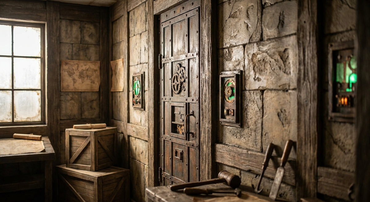 Wandpanelen voor een escape room of belevingsruimte