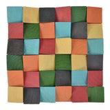 Houten Mozaïekpaneel | Dark Pine | 30×30 cm | Hout | Tegel