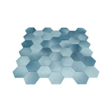 Zelfklevende Mozaïektegels Metaal | Hexagon Blauw | 28,8×29,2 cm | Keuken, Bad & WC