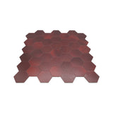 Zelfklevende Mozaïektegels Metaal | Hexagon Bordeaux | 28,8×29,2 cm | Keuken, Bad & WC