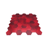 Zelfklevende Mozaïektegels Metaal | Hexagon Rood | 28,8×29,2 cm | Keuken, Bad & WC
