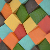 Houten Mozaïekpaneel | Dark Pine | 30×30 cm | Hout | Tegel