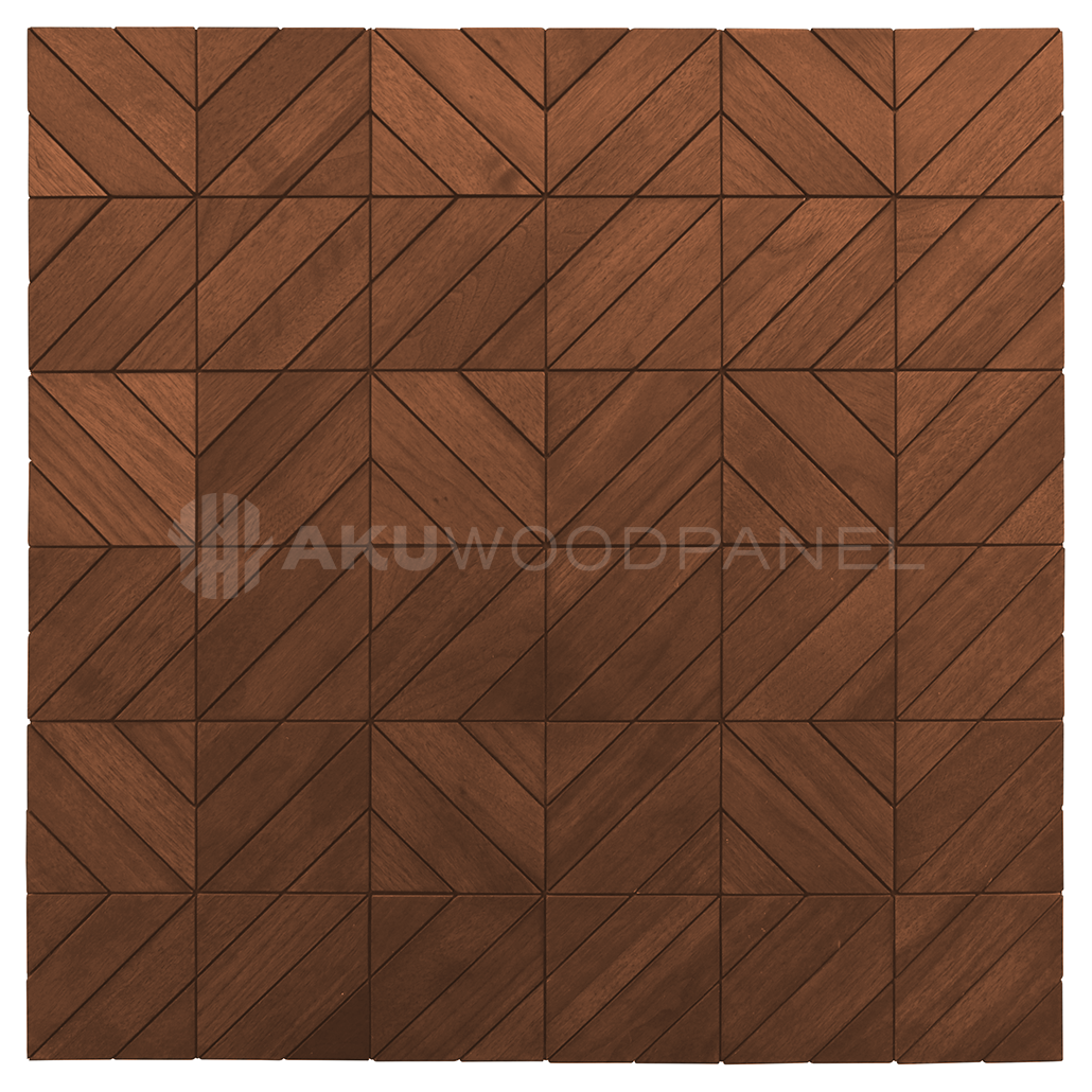 3d wandpaneel clover smoked brown
