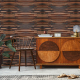 Houten Mozaïekpaneel | Shipwood Compact | 30×30 cm | Hout | Tegel