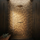 Zelfklevende Mozaïektegels Metaal | Hexagon Goud | 28,8×29,2 cm | Keuken, Bad & WC
