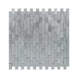 Zelfklevende Mozaïektegels Metaal Steenstrip 3D Zilver 30×29,8 cm keukenachterwand