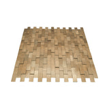 Zelfklevende Mozaïektegels Metaal | Steenstrip 3D Goud | 30×29,8 cm | Keuken, Bad & WC