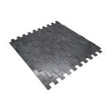 Zelfklevende Mozaïektegels Metaal | Steenstrip 3D Antraciet | 30×29,8 cm | Keuken, Bad & WC