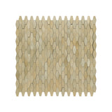 Zelfklevende Mozaïektegels Metaal Picket 3D Goud 31×30 cm keukenachterwand