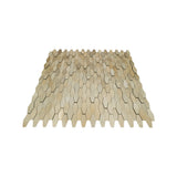 Zelfklevende Mozaïektegels Metaal | Picket 3D Goud | 31×30 cm | Keuken, Bad & WC