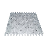 Zelfklevende Mozaïektegels Metaal | Picket 3D Zilver | 31×30 cm | Keuken, Bad & WC