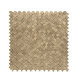 Zelfklevend Mozaïekpaneel | Visschub Goud | 28,8×29,8 cm | Metaal