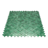 Zelfklevende Mozaïektegels Metaal | Visschub Donkergroen | 28,8×29,8 cm | Keuken, Bad & WC