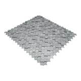Zelfklevende Mozaïektegels Metaal | Visschub Zilver | 28,8×29,8 cm | Keuken, Bad & WC