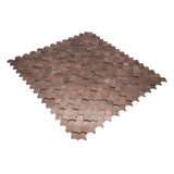 Zelfklevend Mozaïekpaneel | Visschub Donkerkoper | 28,8×29,8 cm | Metaal