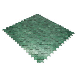 Zelfklevend Mozaïekpaneel | Visschub Donkergroen | 28,8×29,8 cm | Metaal