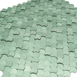 Zelfklevend Mozaïekpaneel | Visschub Pastelgroen | 28,8×29,8 cm | Metaal