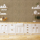 Zelfklevend Mozaïekpaneel | Visschub Goud | 28,8×29,8 cm | Metaal