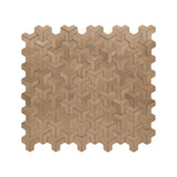 Zelfklevende Mozaïektegels Metaal Trifold 3D Naturel 30,3×28 cm keukenachterwand