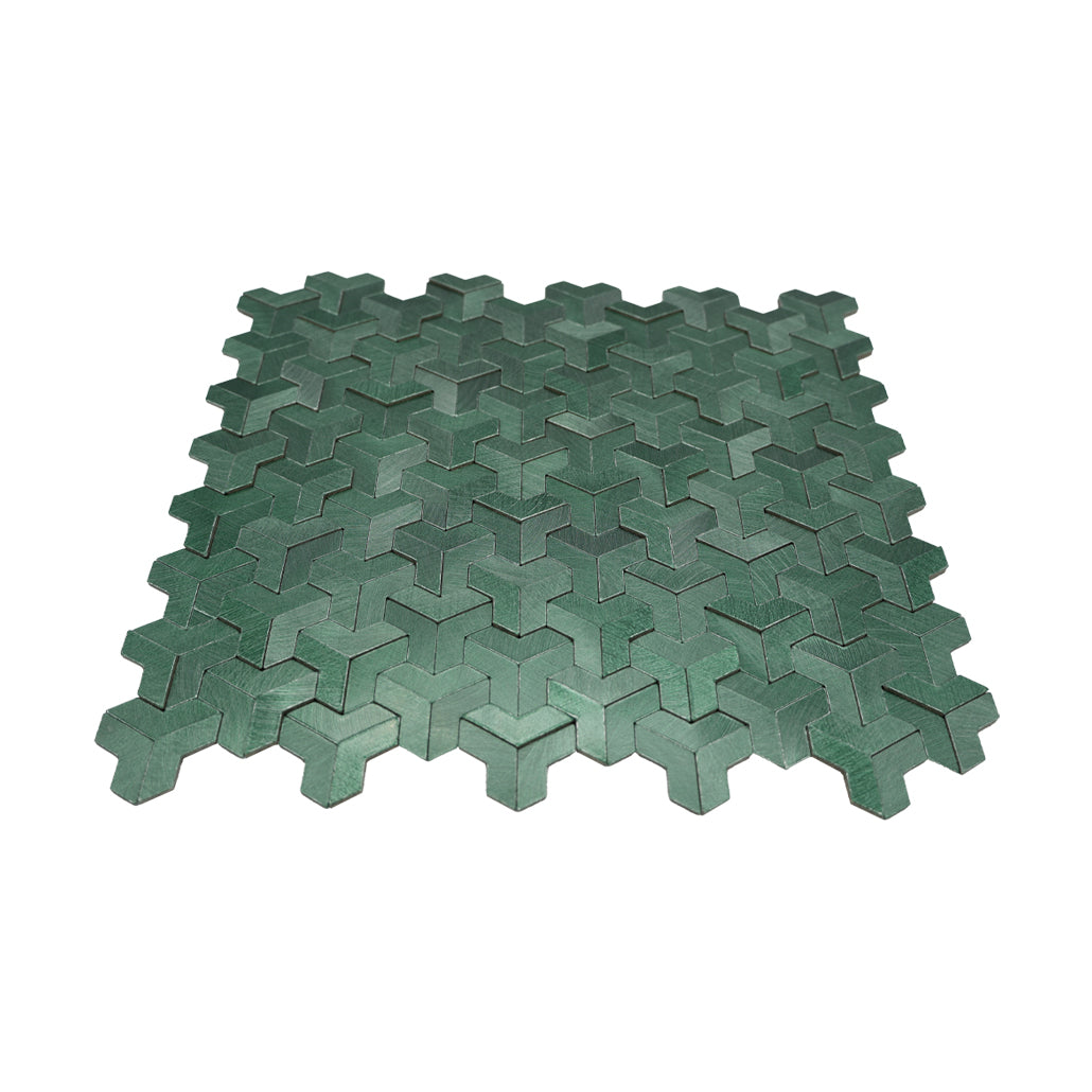 Zelfklevende mozaïektegel Trifold 3D Donkergroen - productfoto 2