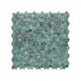 Zelfklevende Mozaïektegels Metaal Pentagon 3D Patina Koper 28,2×28,2 cm keukenachterwand