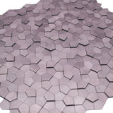 Zelfklevende Mozaïektegels Metaal | Pentagon 3D Roze | 28,2×28,2 cm | Keuken, Bad & WC