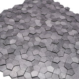 Zelfklevend Mozaïekpaneel | Pentagon 3D Grijs | 28,2×28,2 cm | Metaal