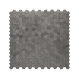 Zelfklevende Mozaïektegels Metaal Mini Hexagon 3D Antraciet 29,8×30,7 cm keukenachterwand