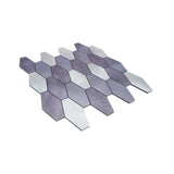 Zelfklevende Mozaïektegels Metaal | Picket Mauve | 30×30 cm | Keuken, Bad & WC