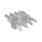 Zelfklevende Mozaïektegels Metaal | Picket Zilver | 30×30 cm | Keuken, Bad & WC