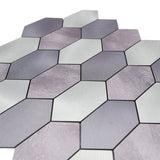Zelfklevende Mozaïektegels Metaal | Picket Mauve | 30×30 cm | Keuken, Bad & WC