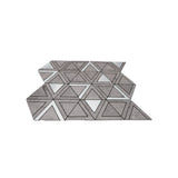 Zelfklevende Mozaïektegels Metaal | Driehoek Grijs | 28,7×33,1 cm | Keuken, Bad & WC