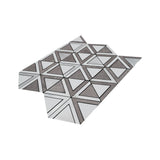 Zelfklevende Mozaïektegels Metaal | Driehoek Grijs | 28,7×33,1 cm | Keuken, Bad & WC