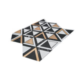 Zelfklevende Mozaïektegels Metaal | Driehoek Zwart | 28,7×33,1 cm | Keuken, Bad & WC