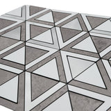 Zelfklevende Mozaïektegels Metaal | Driehoek Grijs | 28,7×33,1 cm | Keuken, Bad & WC