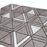 Zelfklevende Mozaïektegels Metaal | Driehoek Grijs | 28,7×33,1 cm | Keuken, Bad & WC
