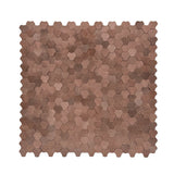 Zelfklevend Mozaïekpaneel | Driepas 3D Koper | 30,5×29,6 cm | Metaal