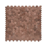 Zelfklevende Mozaïektegels Metaal Driepas 3D Koper 30,5×29,6 cm keukenachterwand