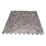 Zelfklevende Mozaïektegels Metaal | Driepas 3D Antraciet | 30,5×29,6 cm | Keuken, Bad & WC