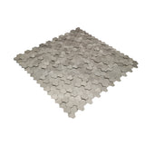Zelfklevend Mozaïekpaneel | Driepas 3D Zilver | 30,5×29,6 cm | Metaal