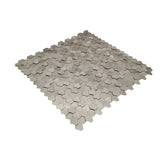 Zelfklevende Mozaïektegels Metaal | Driepas 3D Zilver | 30,5×29,6 cm | Keuken, Bad & WC