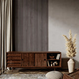 AkuPanel Walnoot hout | 240cm x 60cm | 3-zijdig écht houtfineer