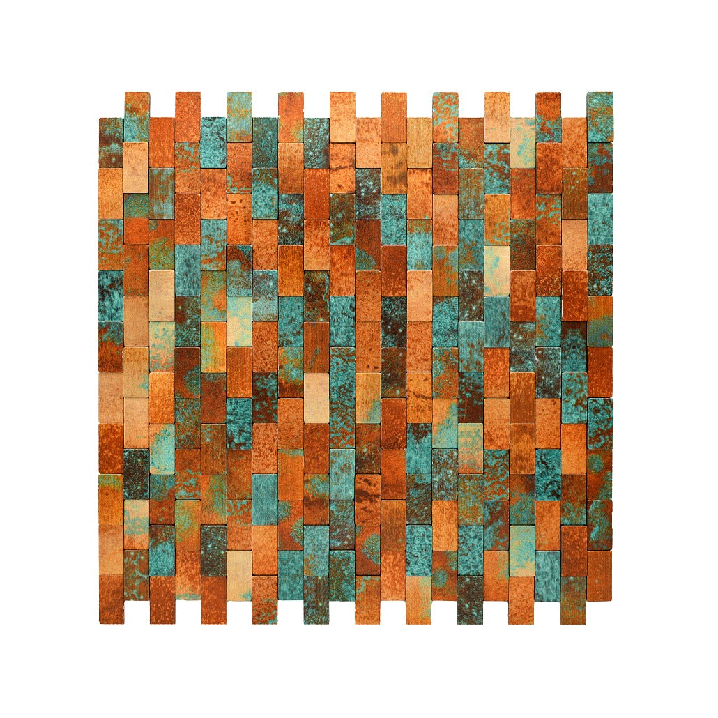 Steenstrip 3D Patina Koper - productfoto glans 1