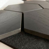 hexagon wandpaneel zwart 3