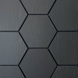 hexagon wandpaneel zwart 4