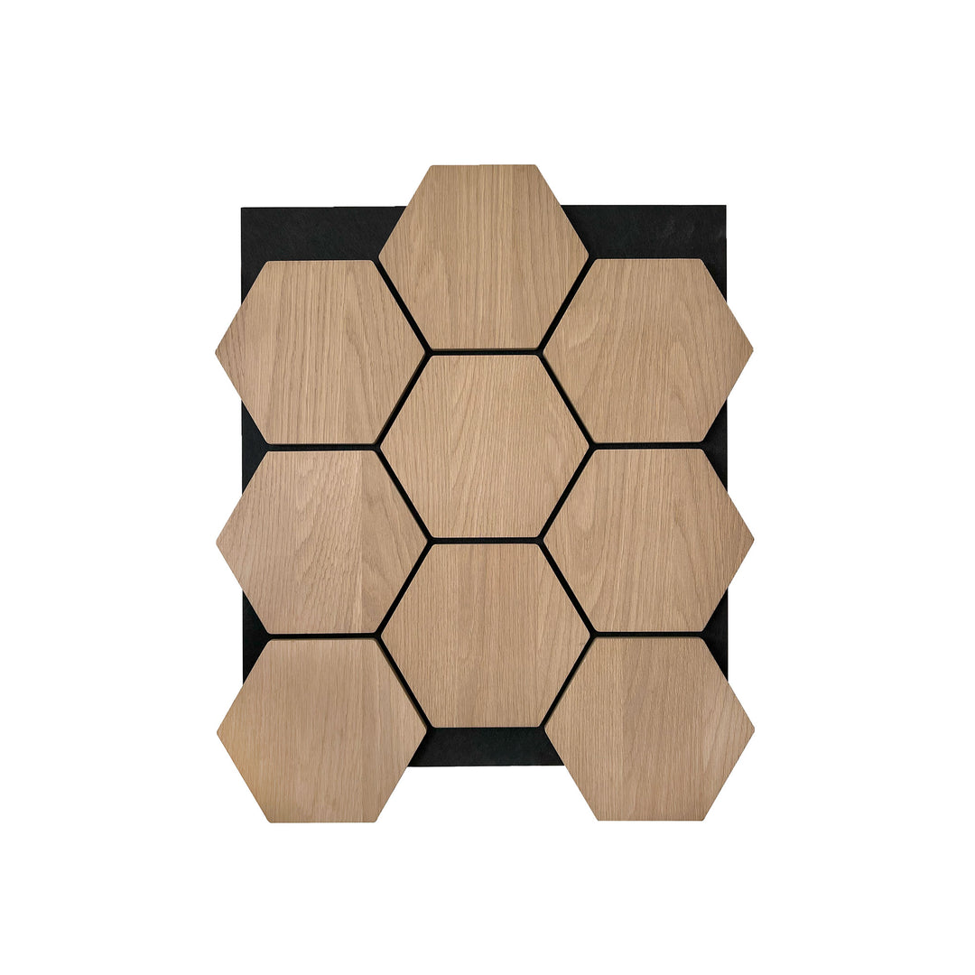 Sample hexagon wandpaneel naturel eiken